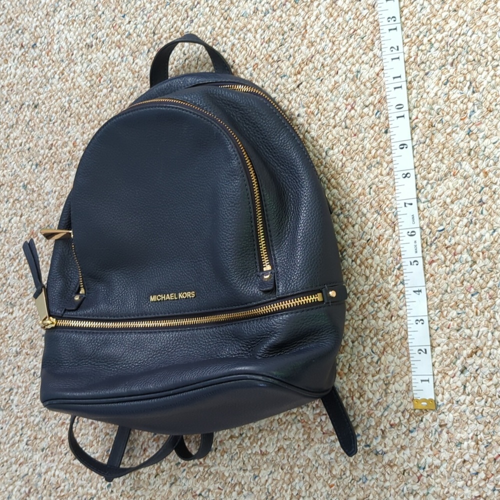Michael Kors Navy Blue Backpack - Picture 8 of 9